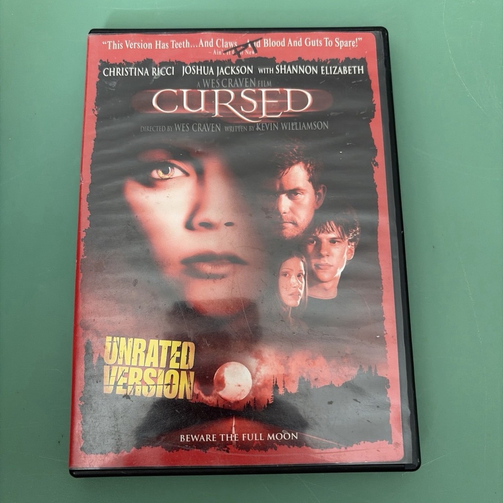 Cursed DVD Unrated Version Christina Ricci Movie